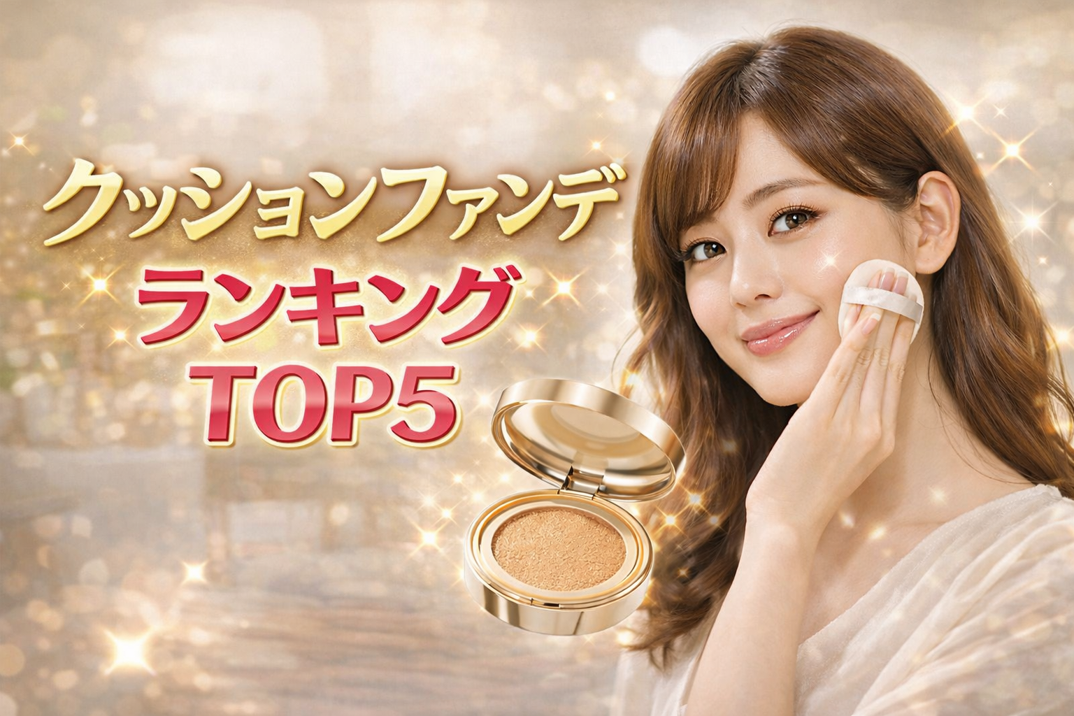 🏆ツヤ・カバー力・崩れにくさで選ぶ！最強クッションファンデランキングTOP5【HERAが堂々1位】