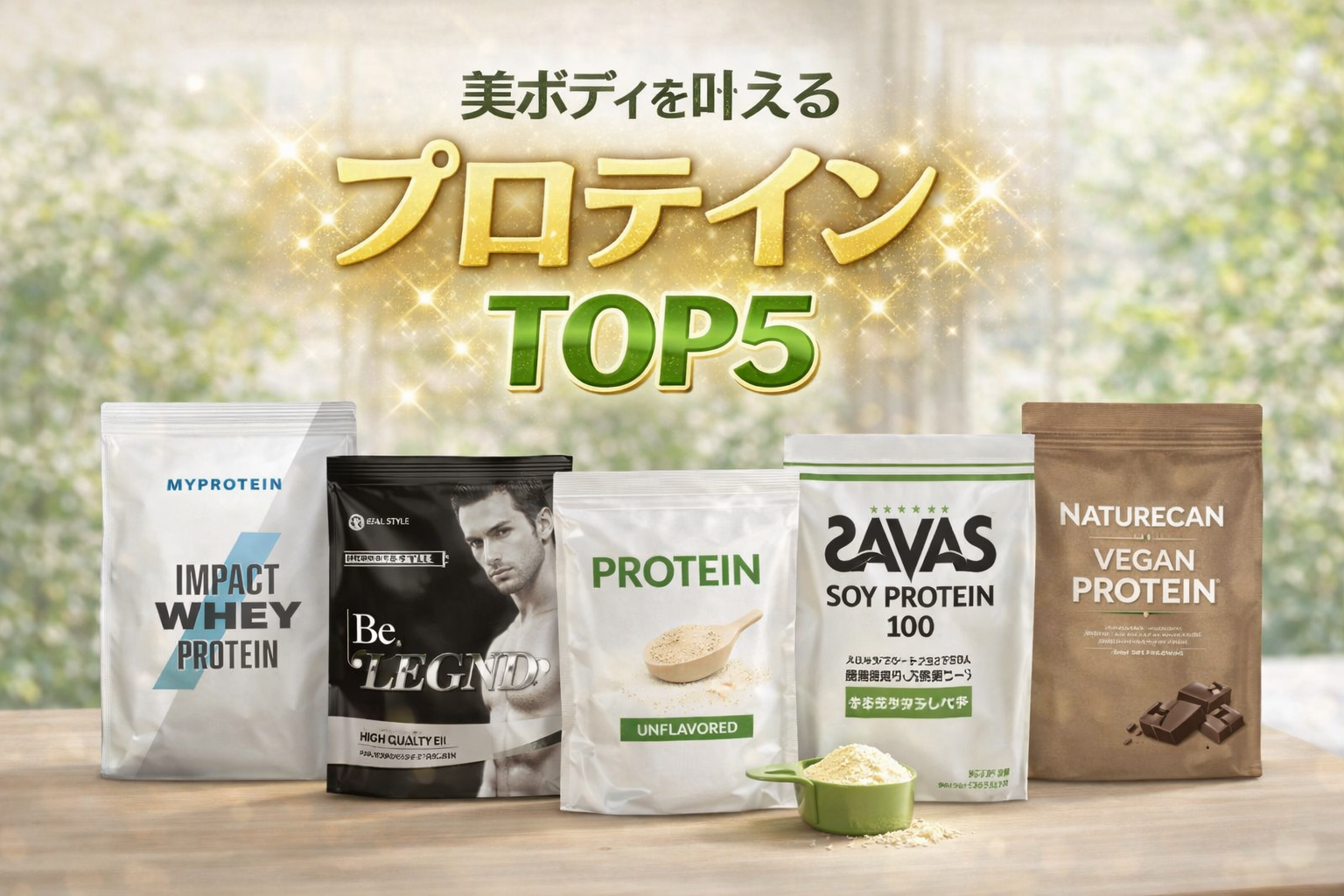 【徹底検証】美ボディを叶えるプロテインTOP5｜1位は高コスパ＆高品質のマイプロテイン