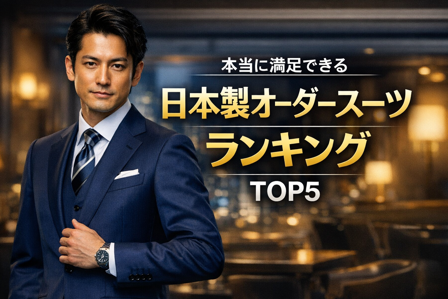 【高品質重視】本当に満足できる日本製オーダースーツランキング｜1位HANABISHI