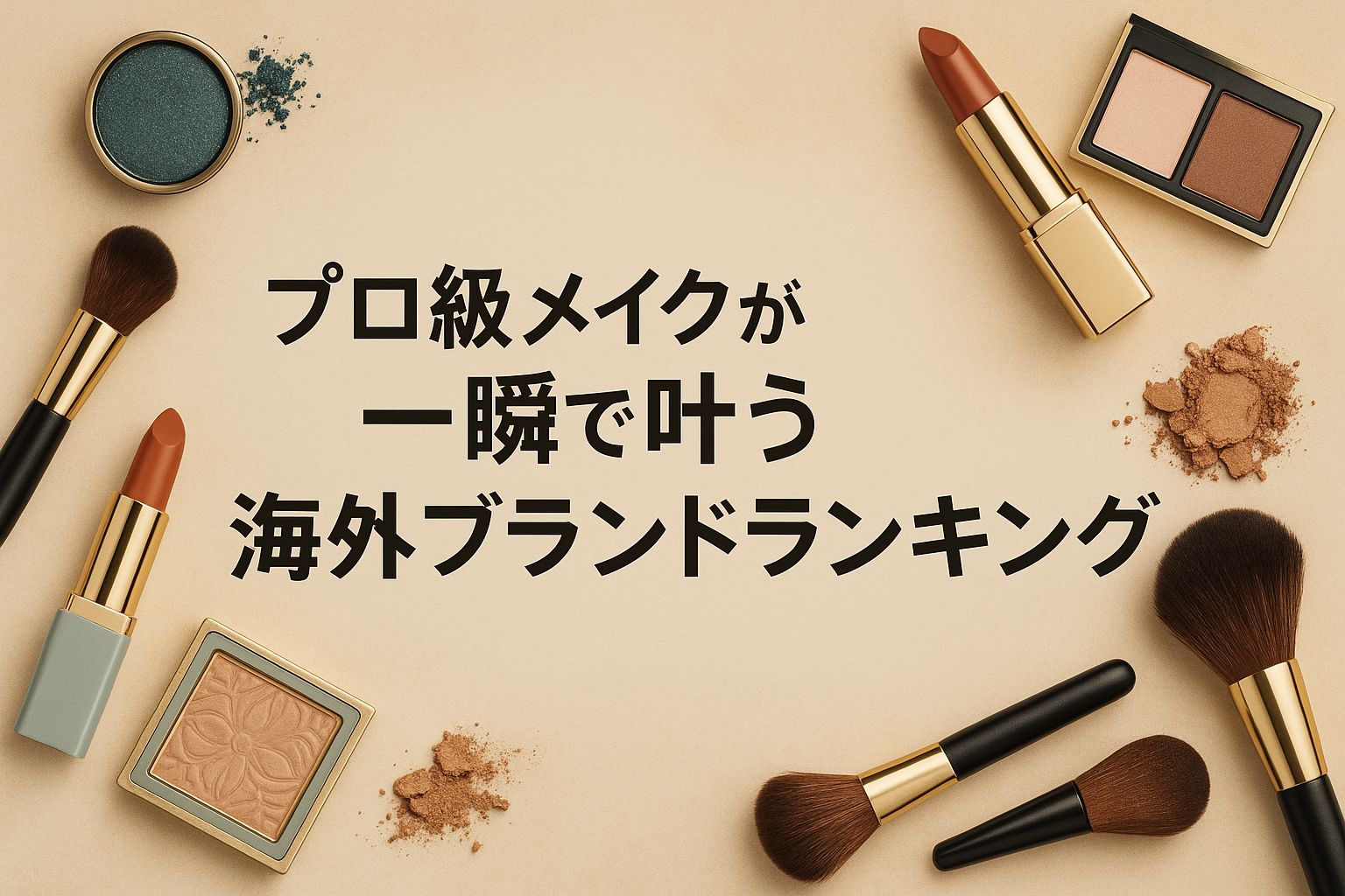 プロ級メイクが一瞬で叶う海外ブランドランキング|フローラシスが堂々1位