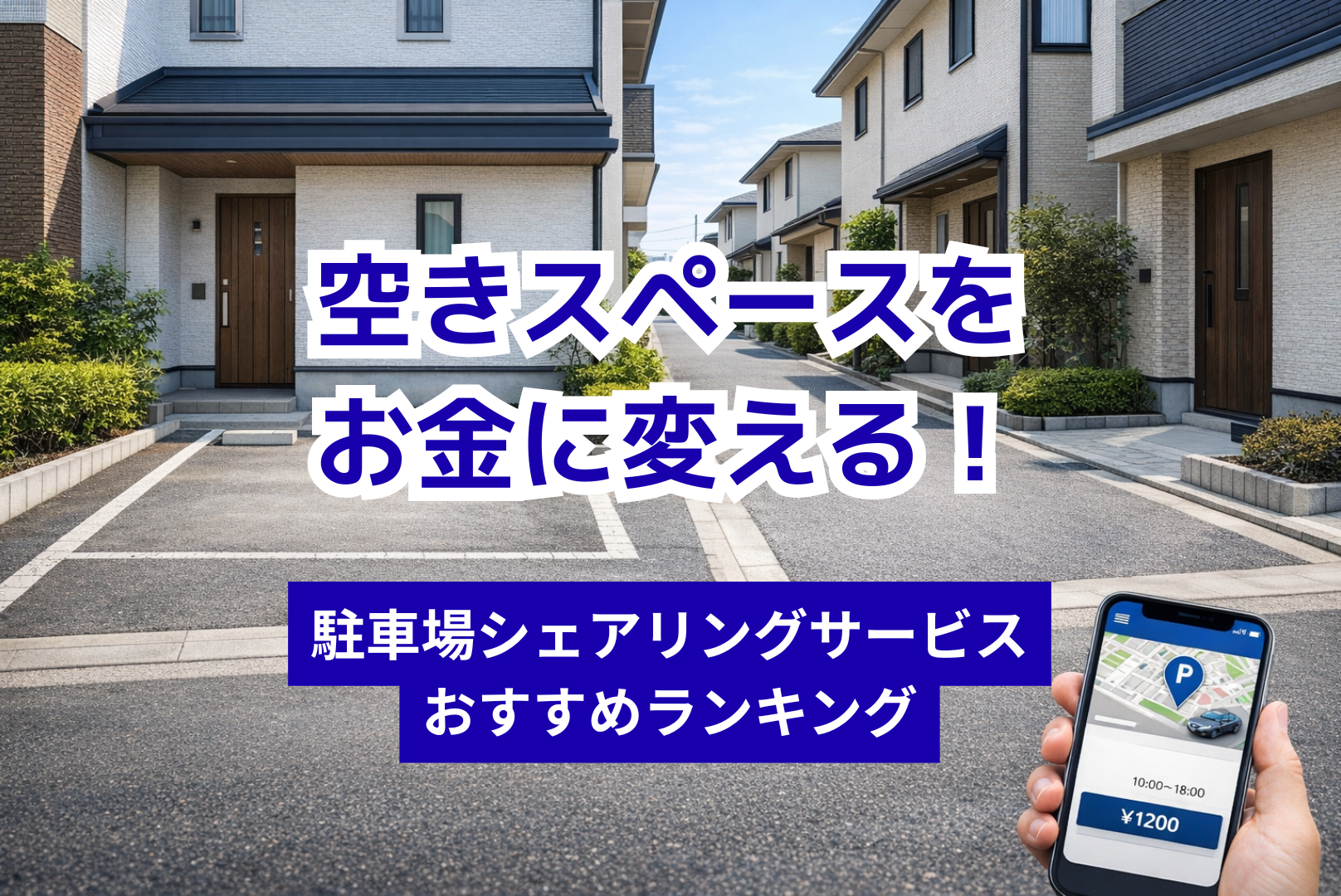 空きスペースをお金に変える！駐車場シェアリングサービスおすすめランキング