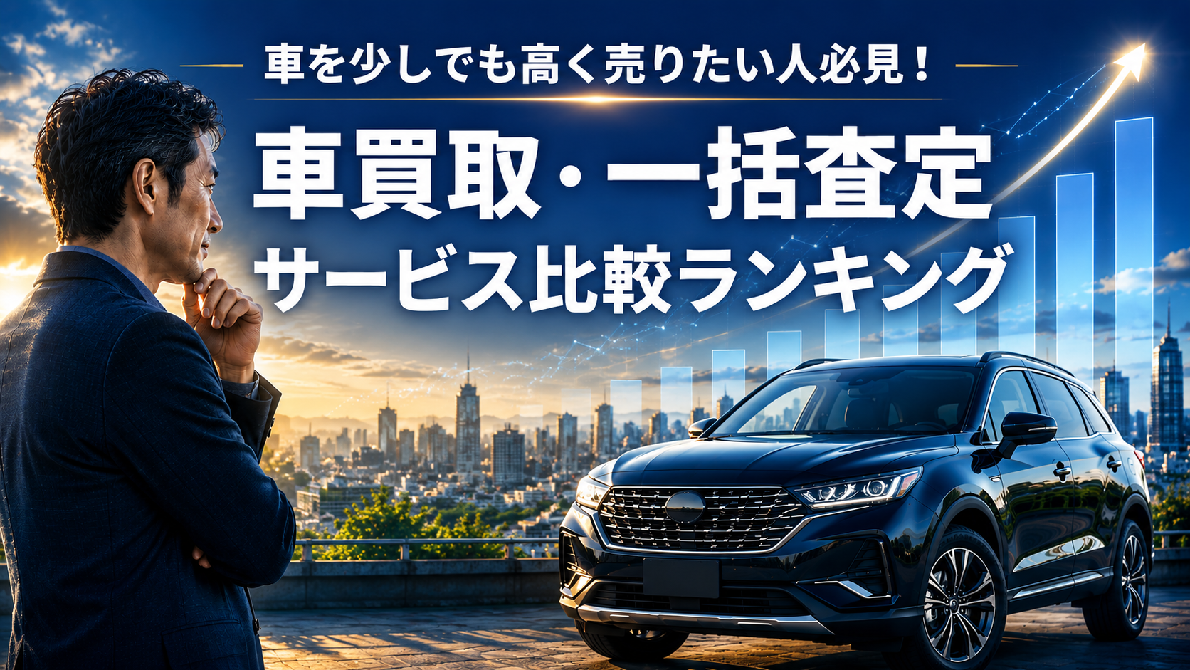 車を少しでも高く売りたい人必見！車買取・一括査定サービス比較ランキング