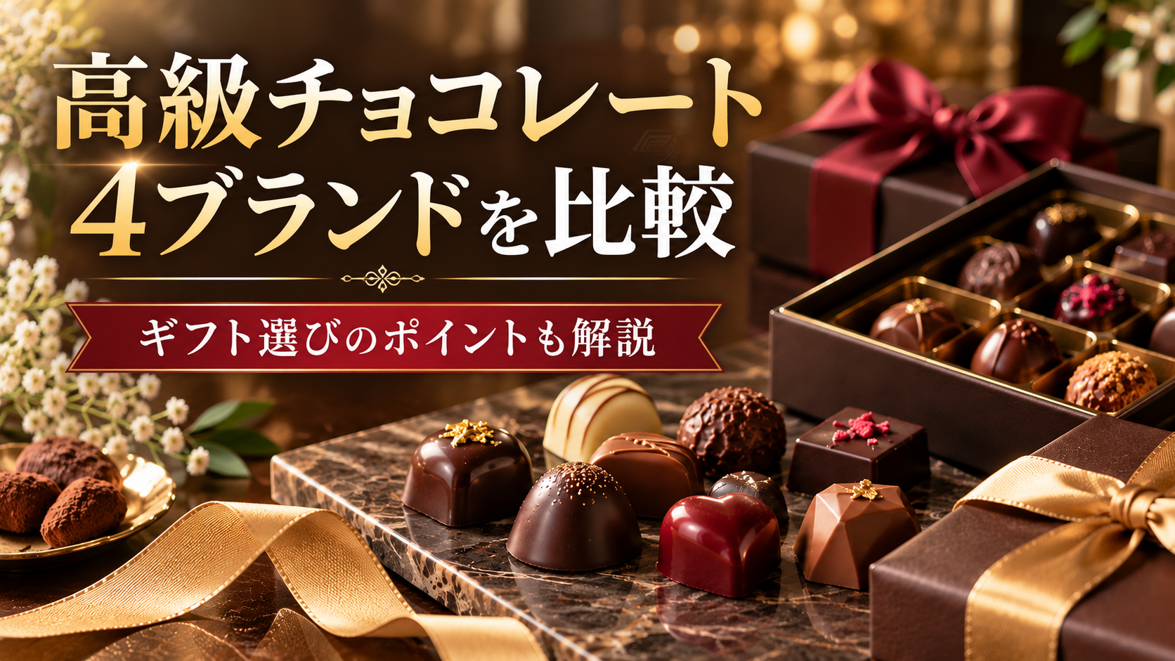 ゴディバなど高級チョコレート4ブランドを比較｜ギフト選びのポイントも解説
