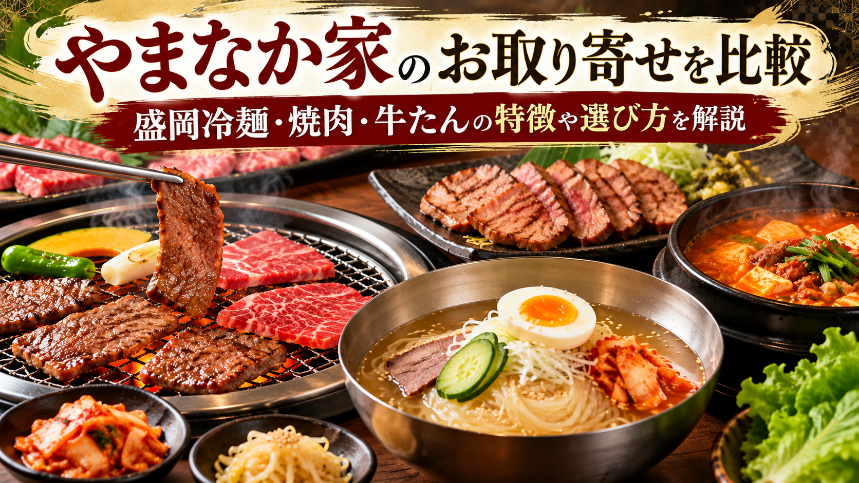 やまなか家のお取り寄せ商品を比較|焼肉・牛たん・鍋などの特徴や選び方を解説