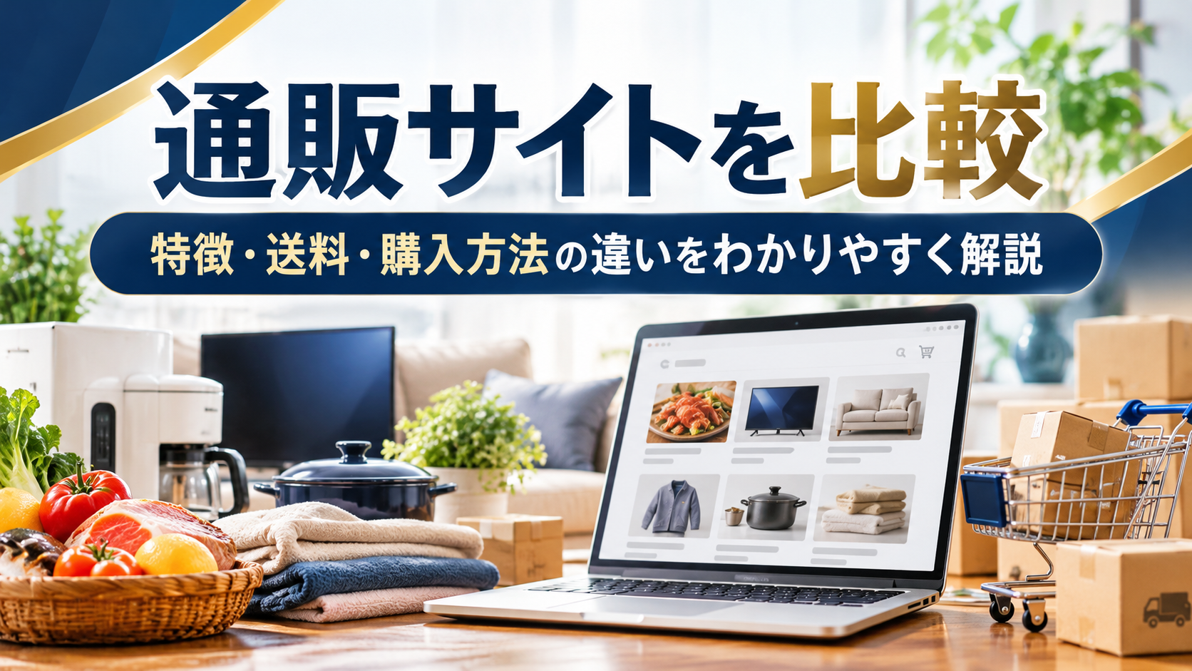 通販サイトを比較｜快適生活と他社通販の特徴・送料・購入方法を解説
